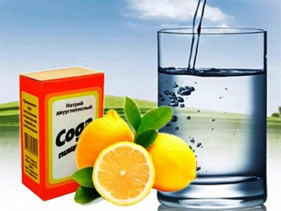 сода и лимон для удаления зубного налета