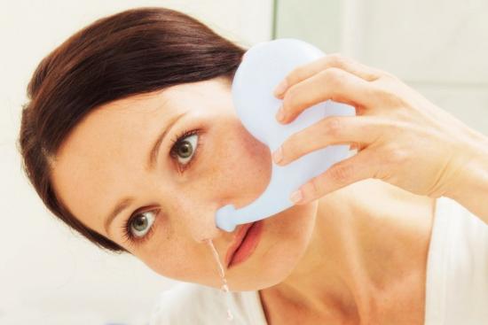 промывание носа при гайморите
